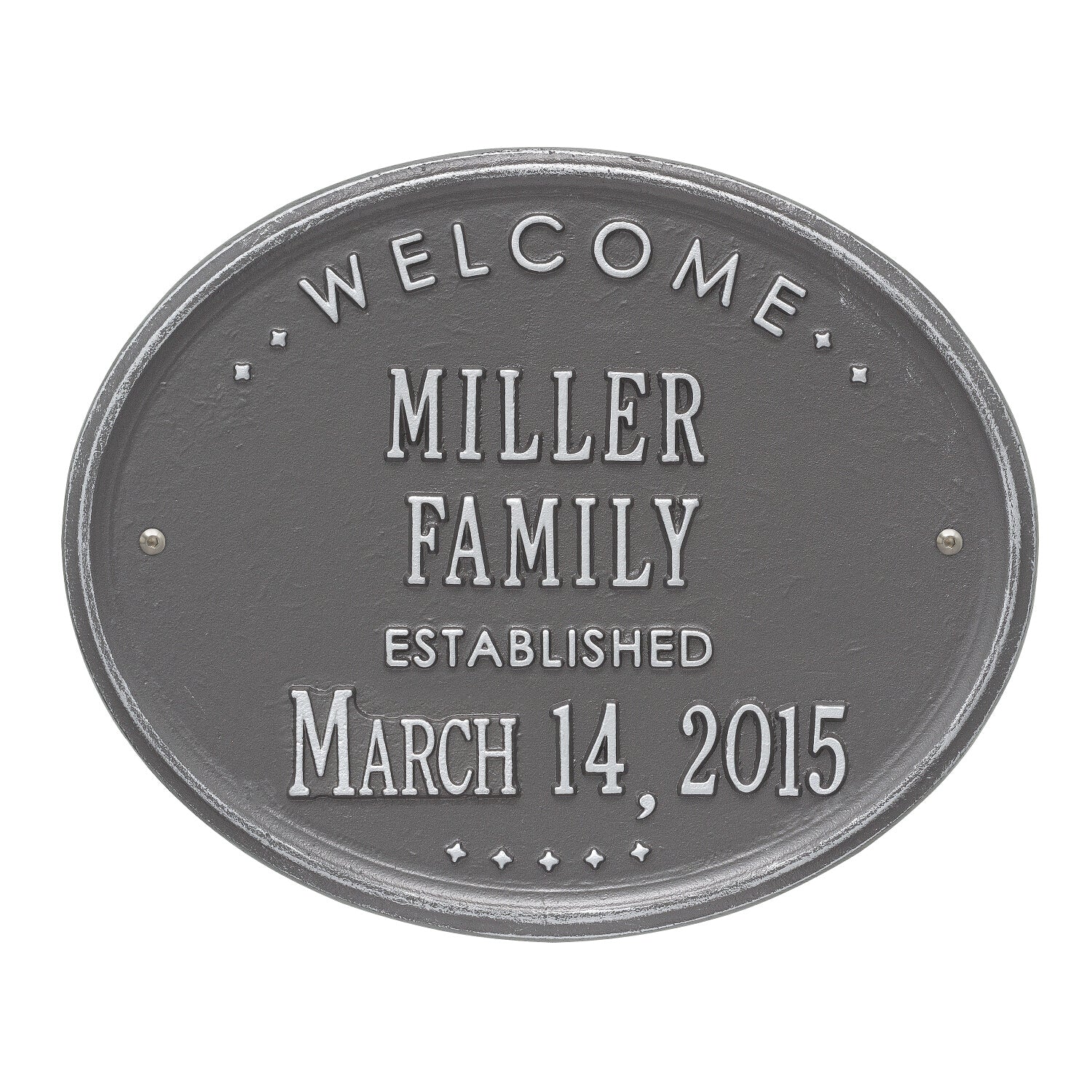 Welcome Oval "Family" Plaque