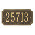Cut Corner Standard Wall Address Plaque