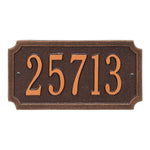 Cut Corner Standard Wall Address Plaque