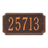 Cut Corner Standard Wall Address Plaque