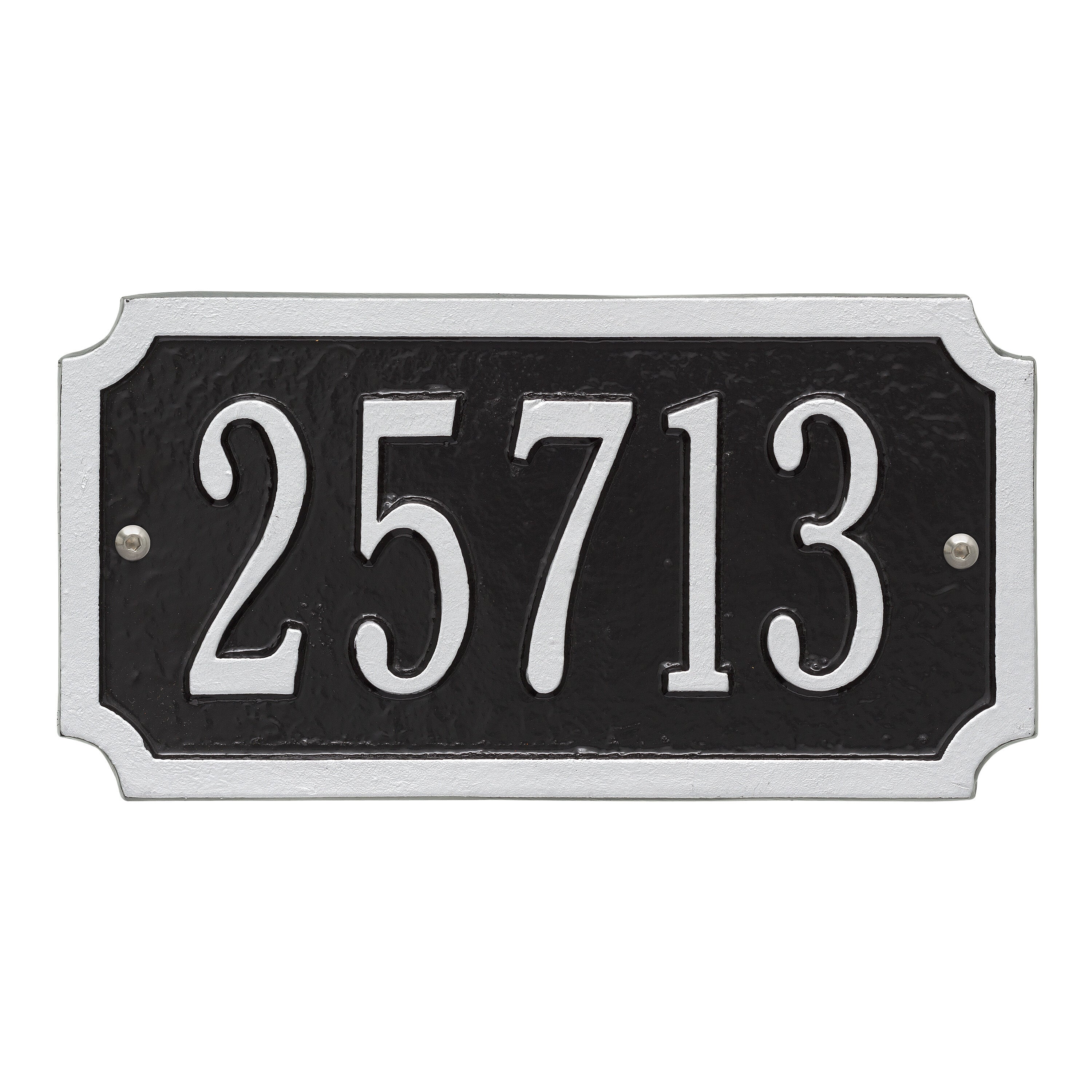 Cut Corner Standard Wall Address Plaque