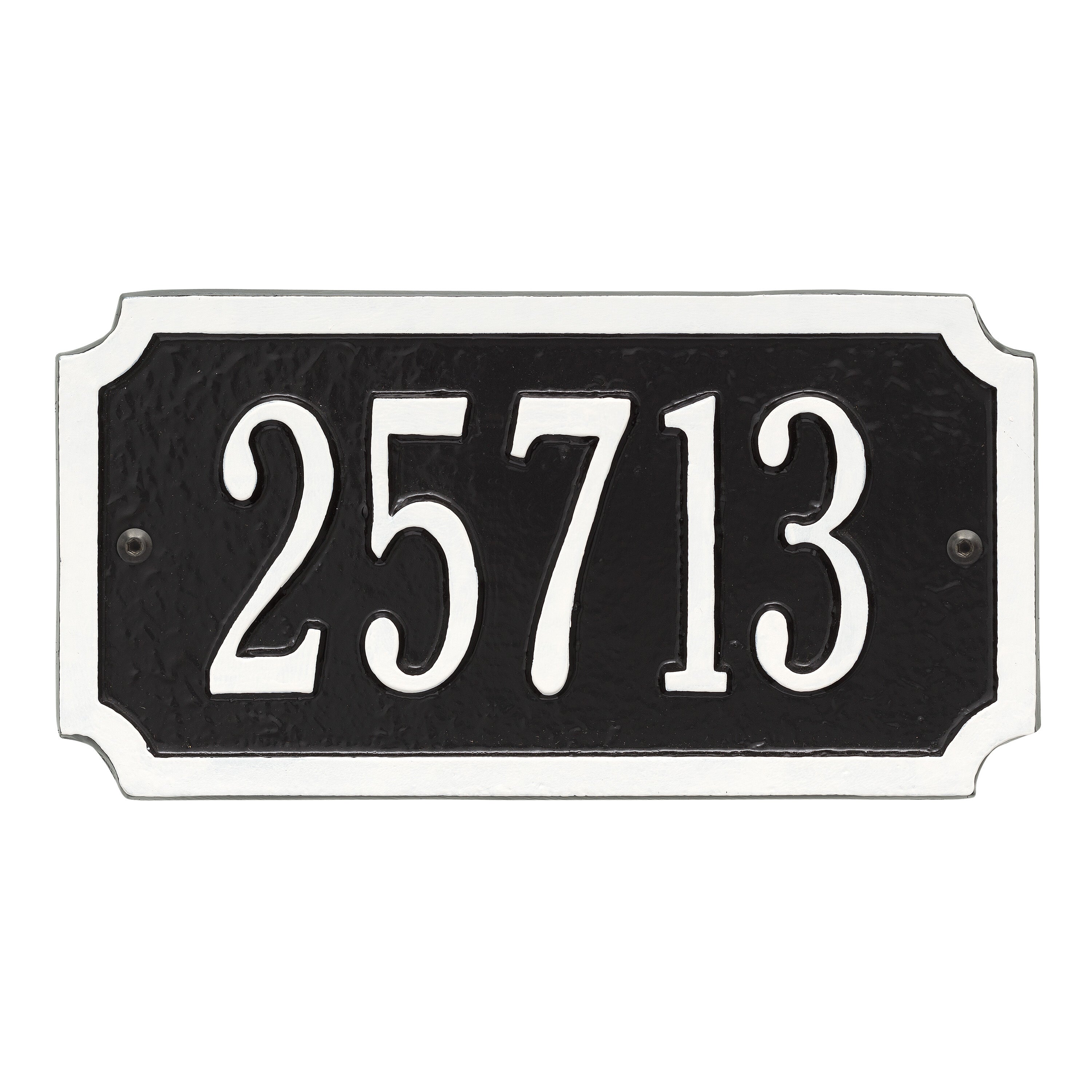Cut Corner Standard Wall Address Plaque