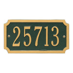 Cut Corner Standard Wall Address Plaque