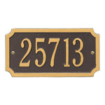 Cut Corner Standard Wall Address Plaque
