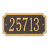 Cut Corner Standard Wall Address Plaque