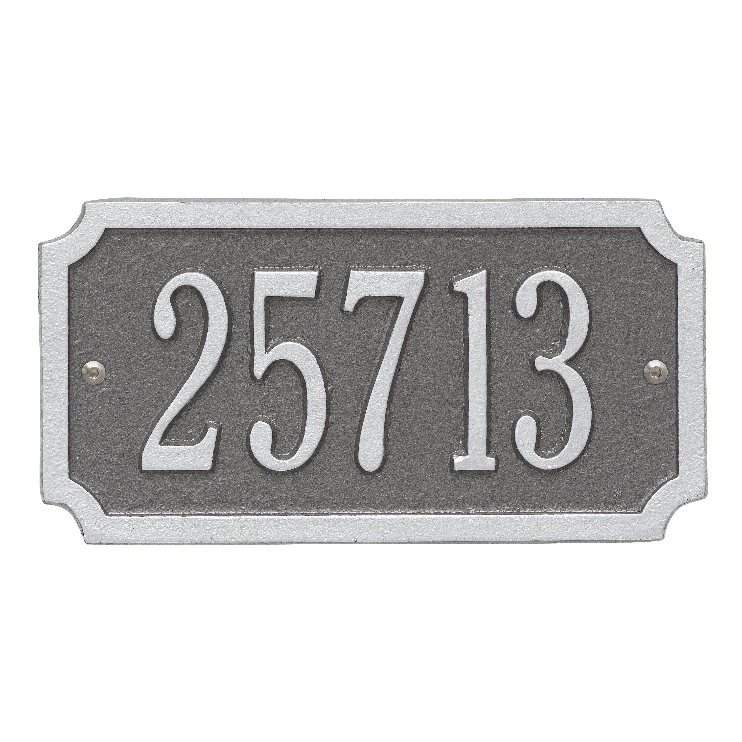 Cut Corner Standard Wall Address Plaque