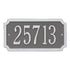 Cut Corner Standard Wall Address Plaque