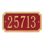 Cut Corner Standard Wall Address Plaque