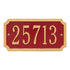 Cut Corner Standard Wall Address Plaque
