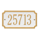 Cut Corner Standard Wall Address Plaque