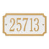 Cut Corner Standard Wall Address Plaque