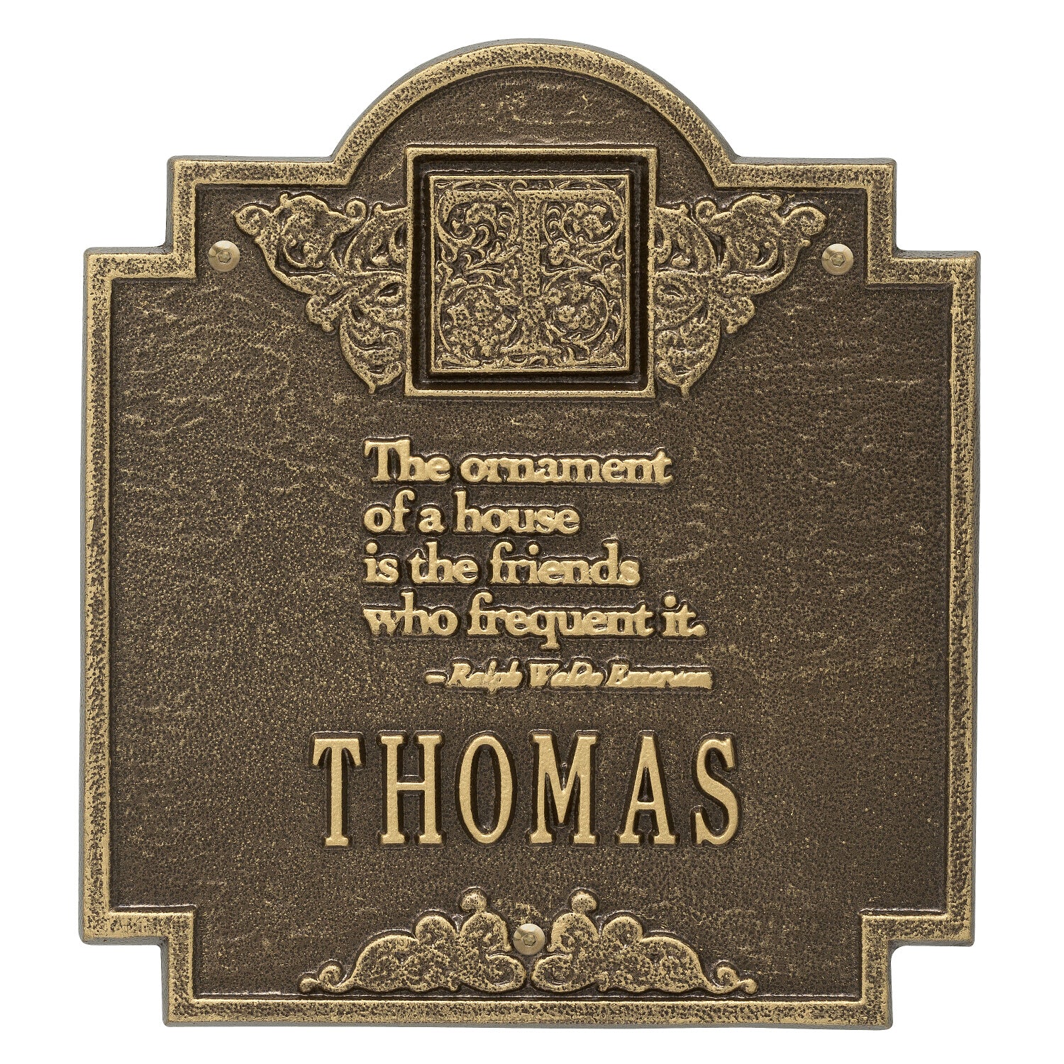 Emerson Monogram Wall Plaque