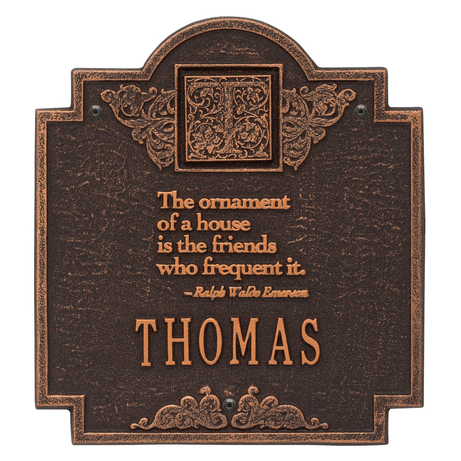 Emerson Monogram Wall Plaque