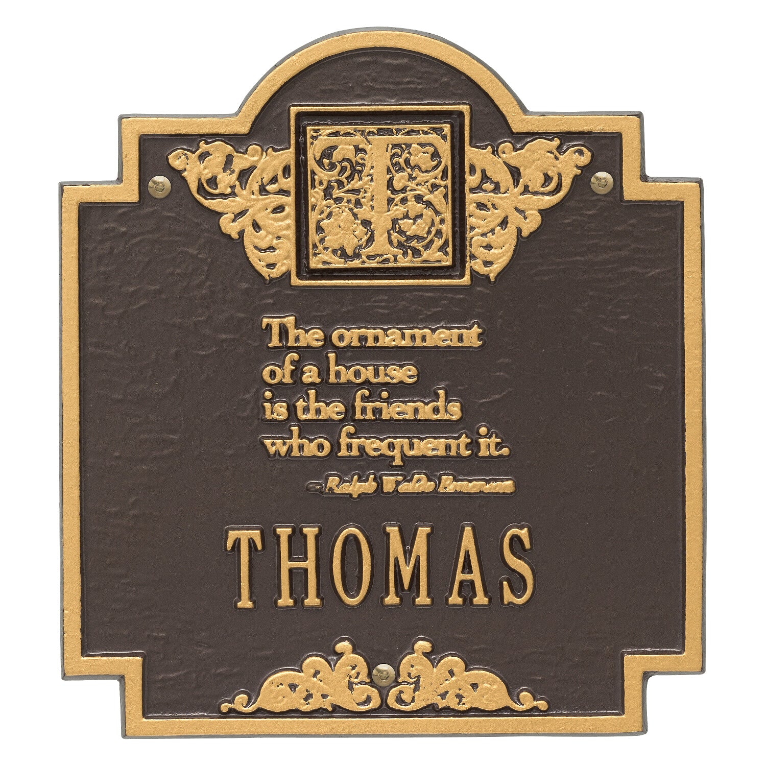 Emerson Monogram Wall Plaque
