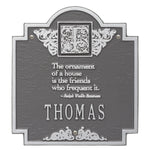 Emerson Monogram Wall Plaque