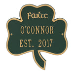 Shamrock Address Plaque