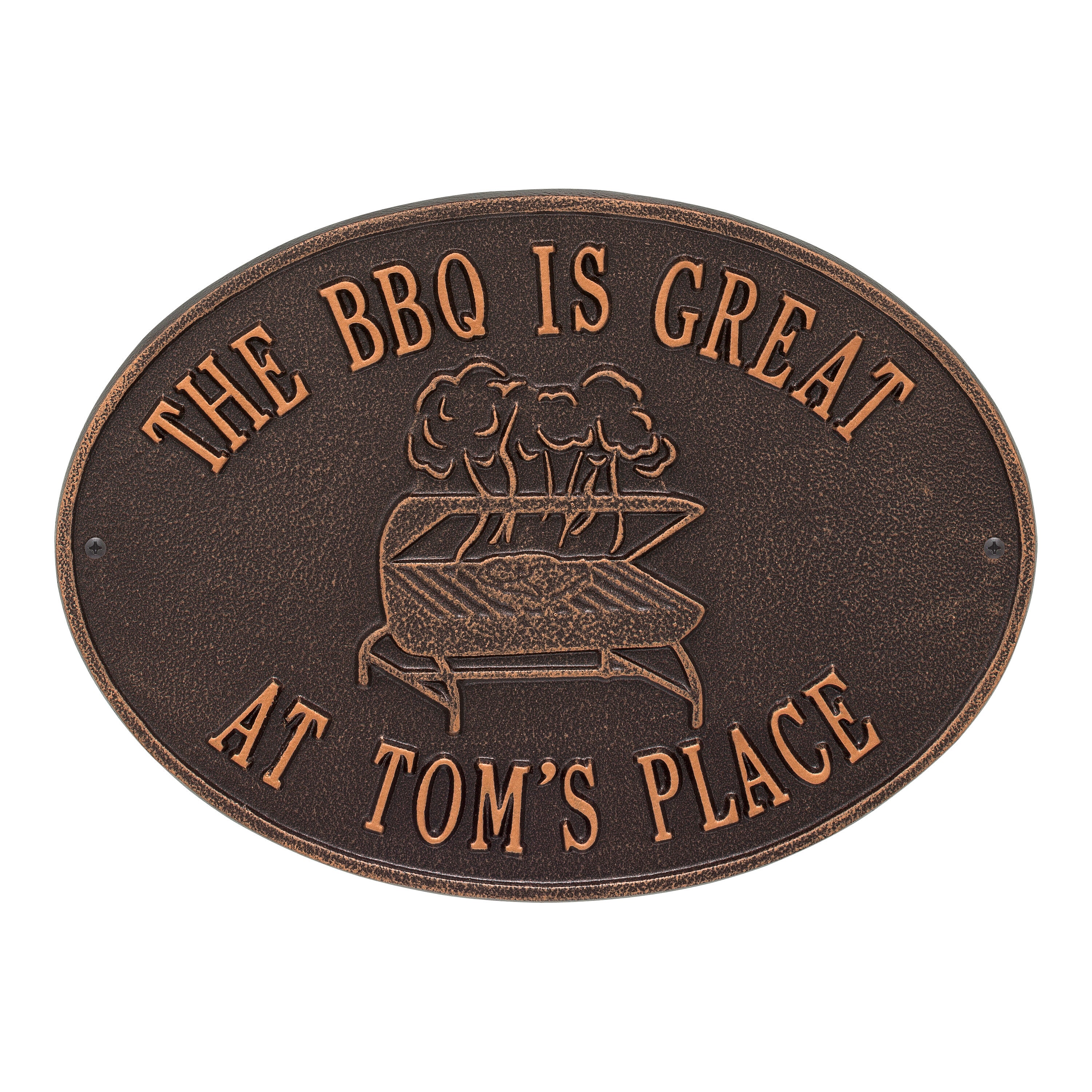 BBQ Grill Party Plaque