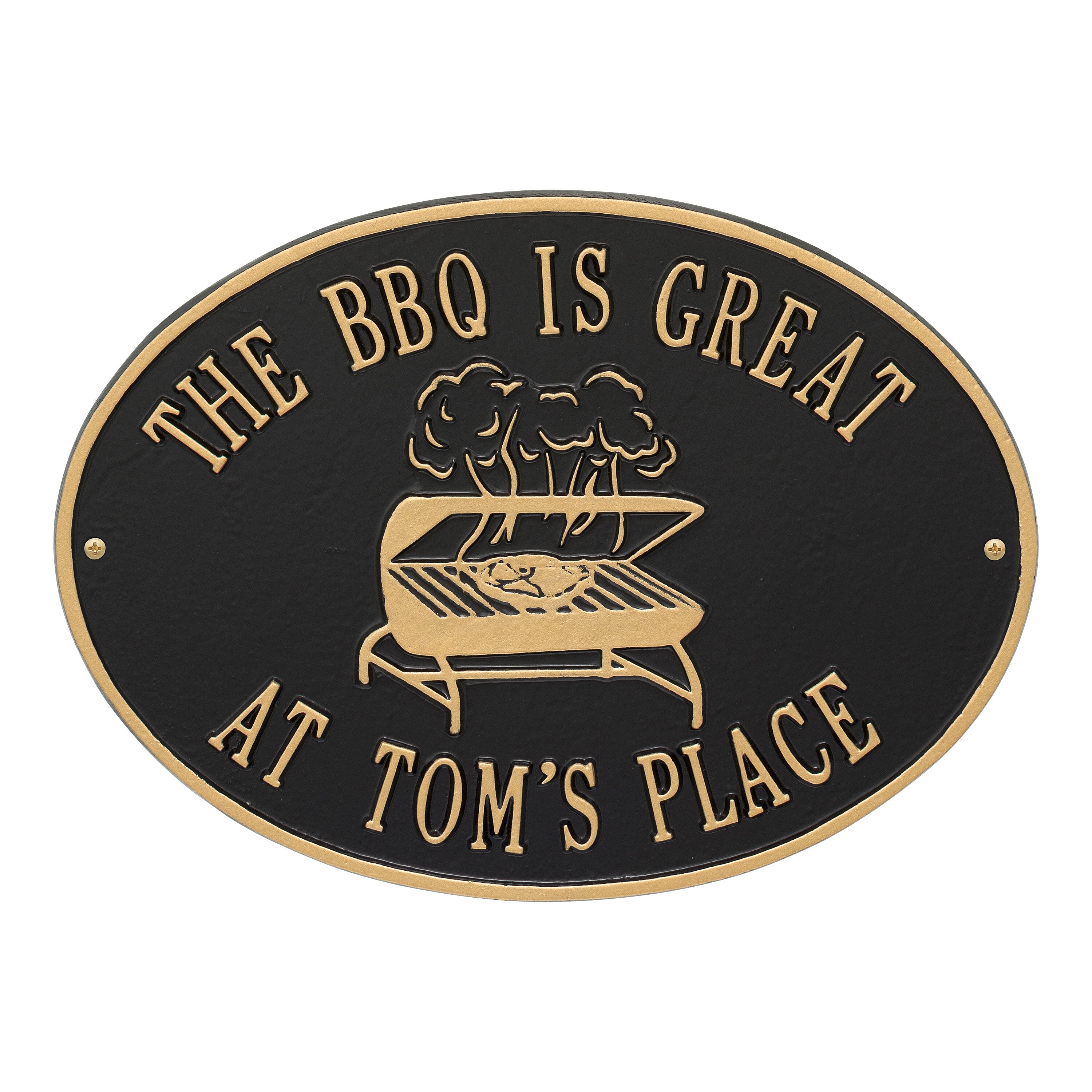 BBQ Grill Party Plaque