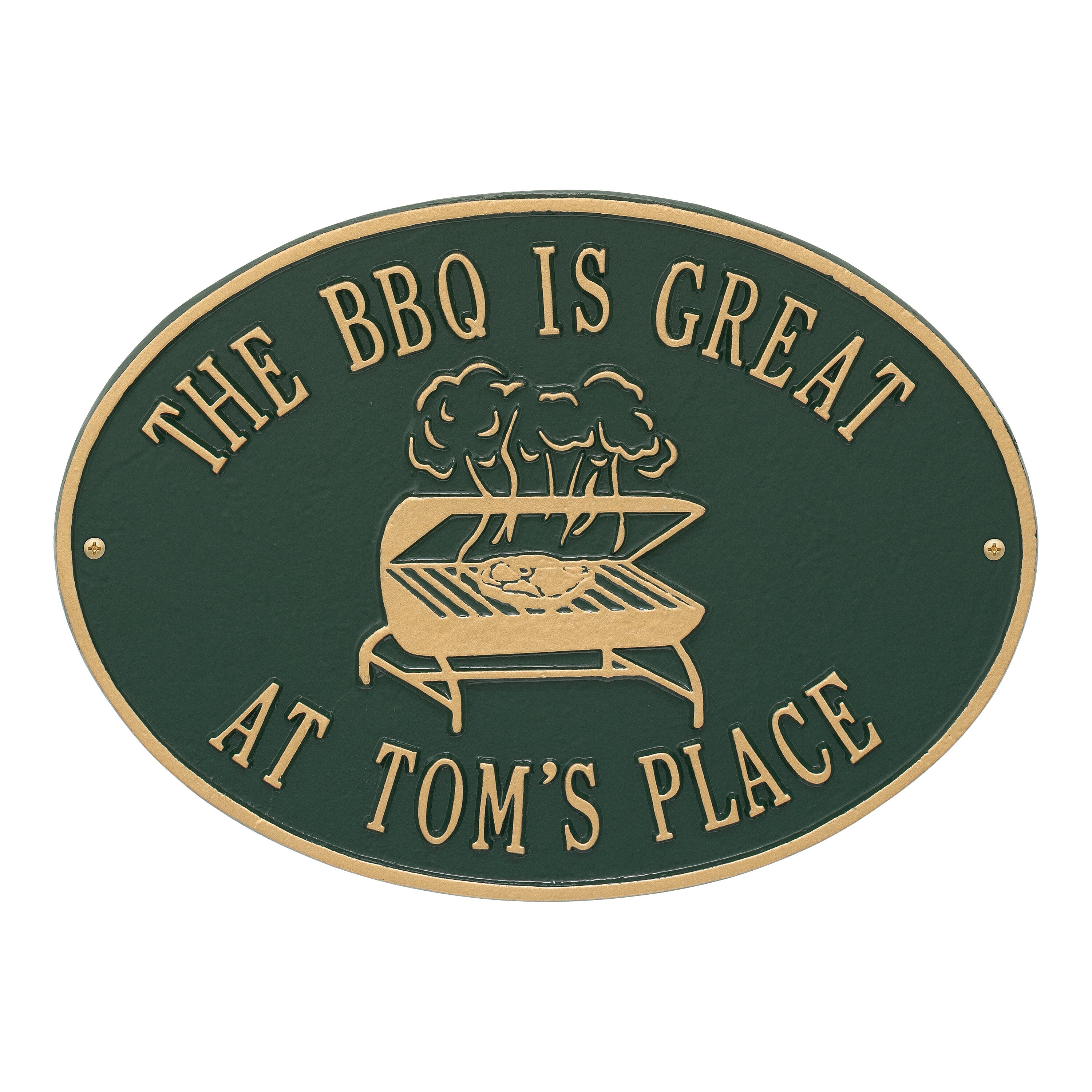 BBQ Grill Party Plaque