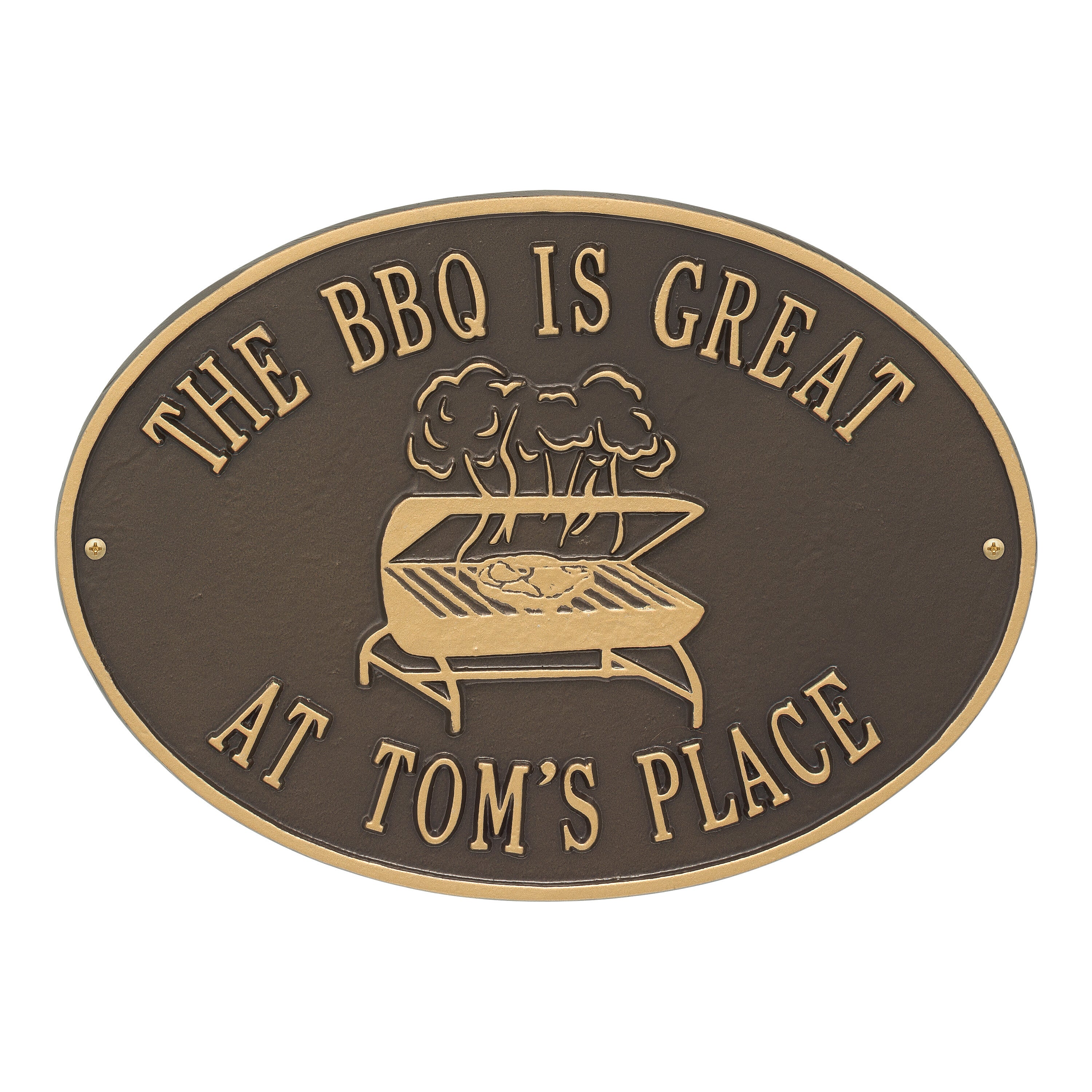 BBQ Grill Party Plaque