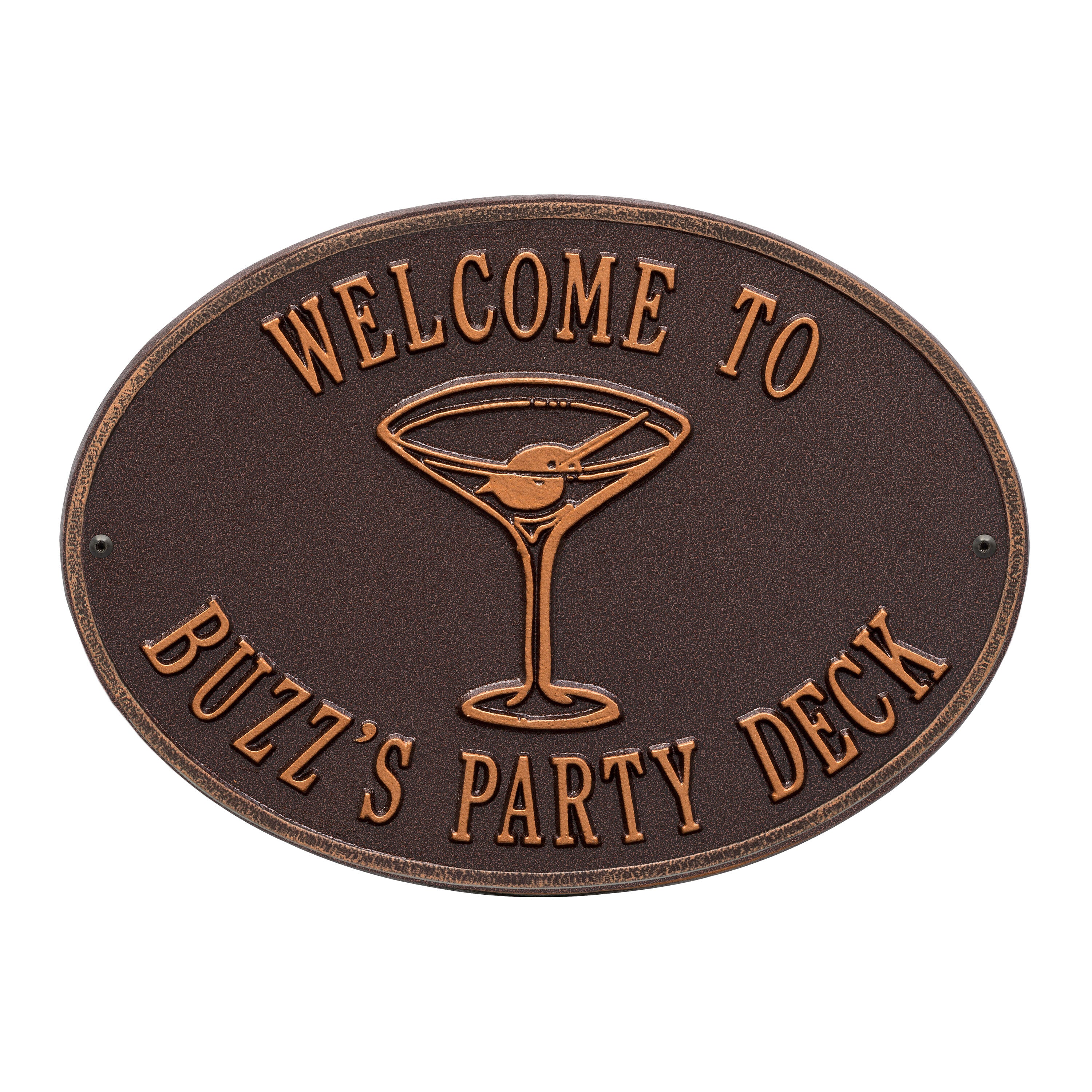 Martini Party Plaque