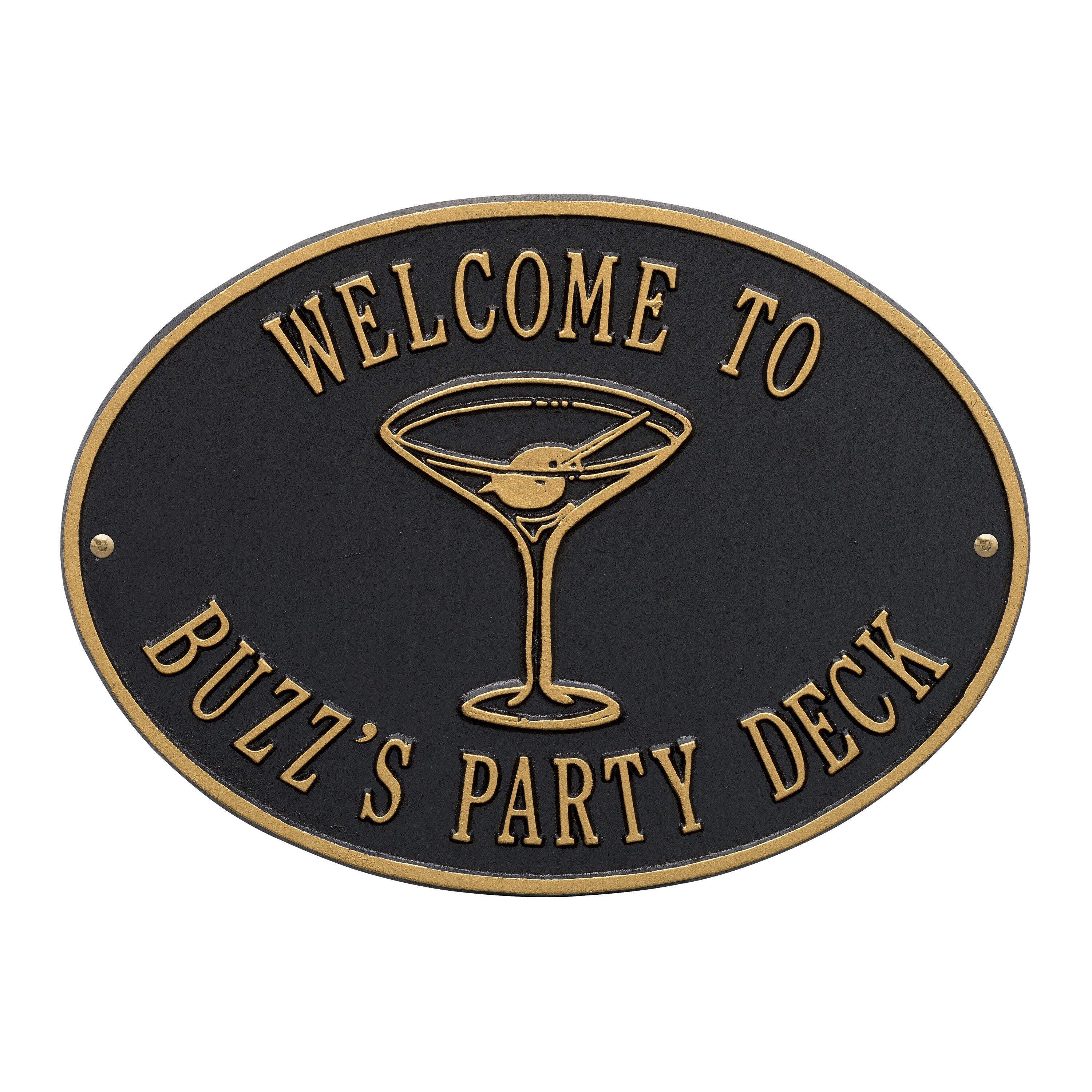 Martini Party Plaque