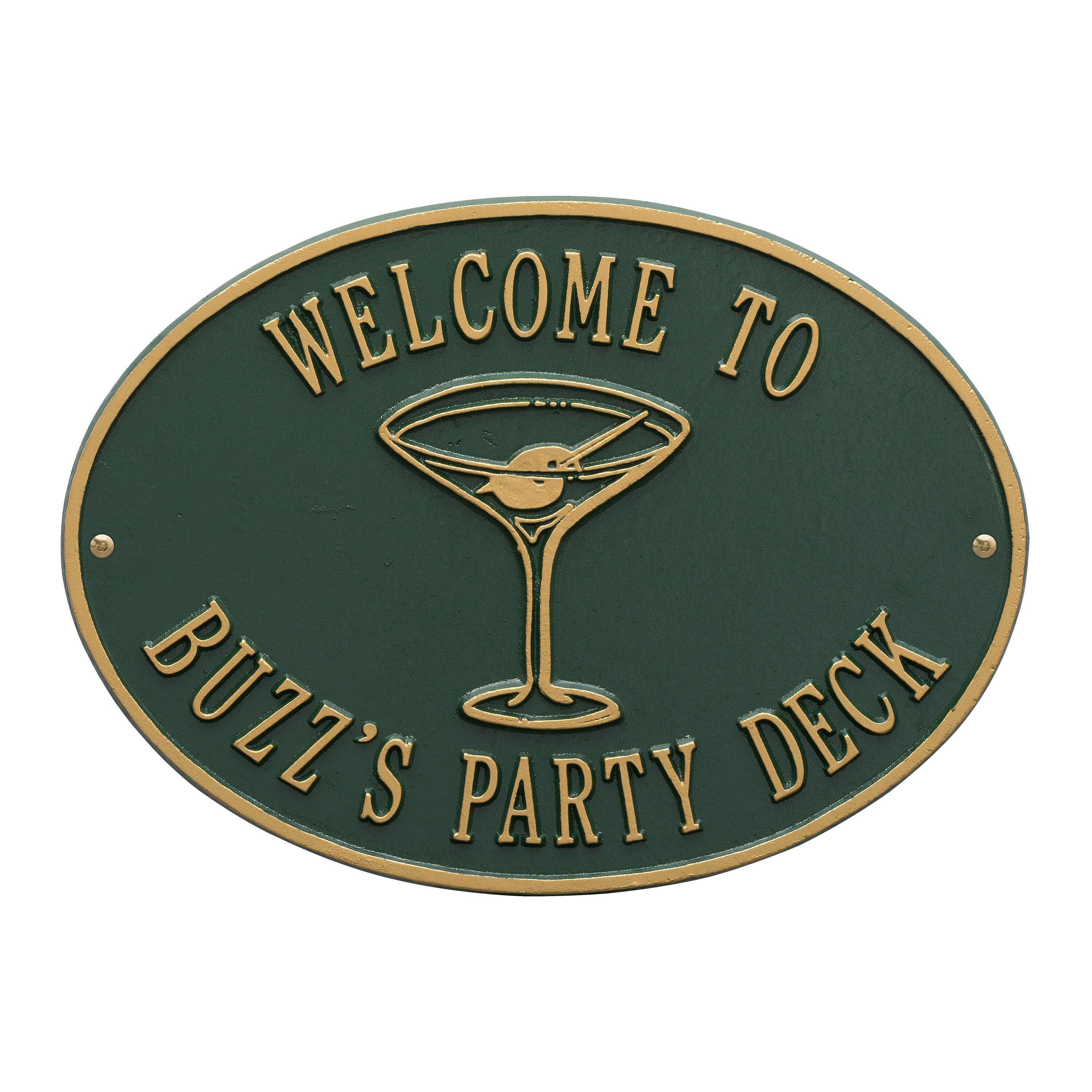 Martini Party Plaque