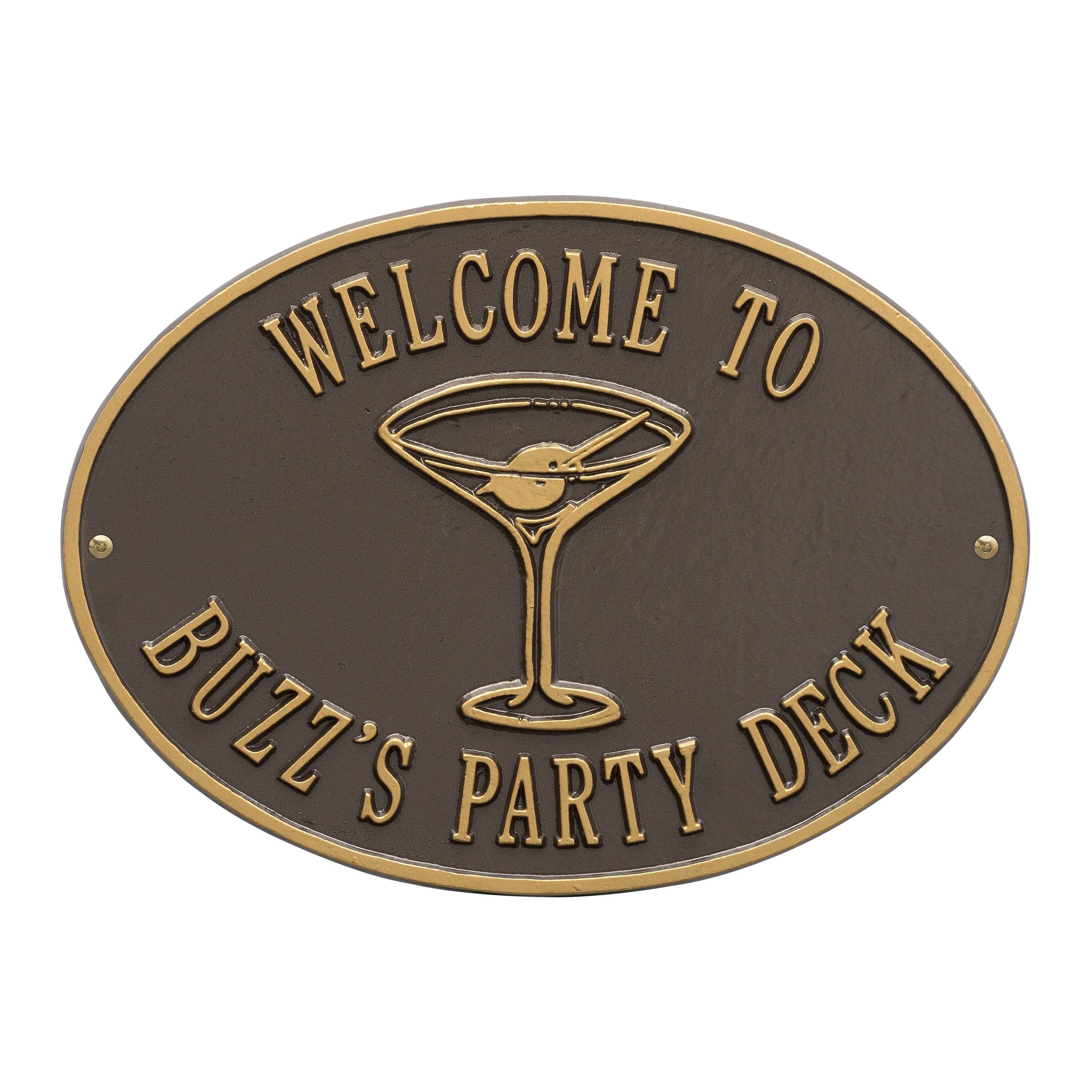 Martini Party Plaque