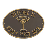 Martini Party Plaque