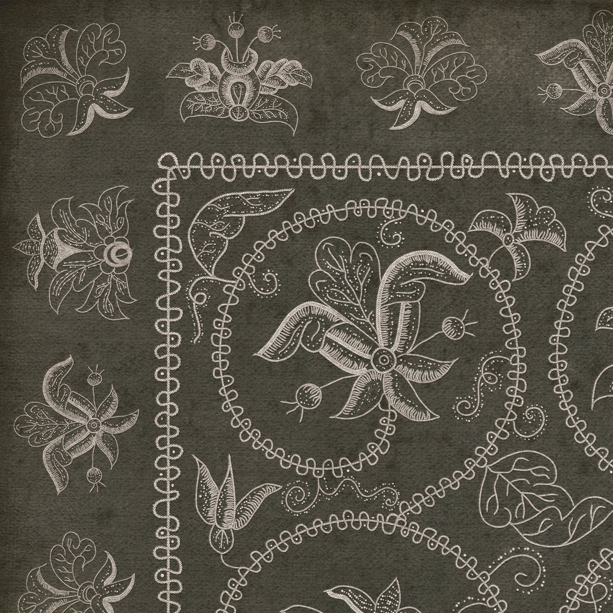 Williamsburg - Crewelwork - Azalea