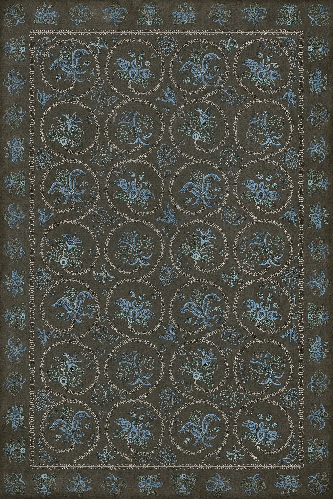 Williamsburg - Crewelwork - Delphinium