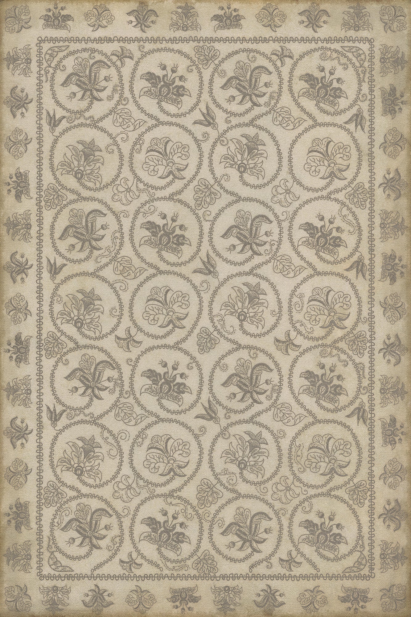 Williamsburg - Crewelwork - Hollyhock