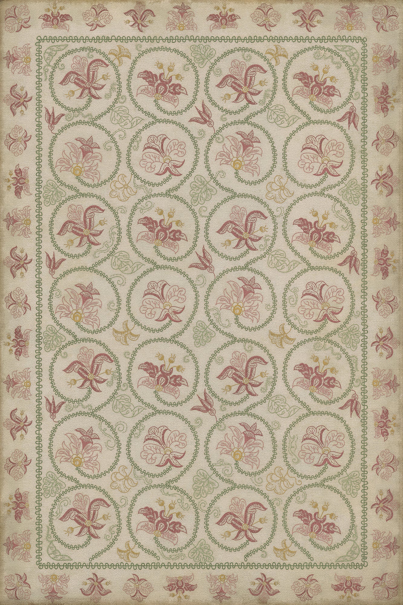 Williamsburg - Crewelwork - Rose Campion