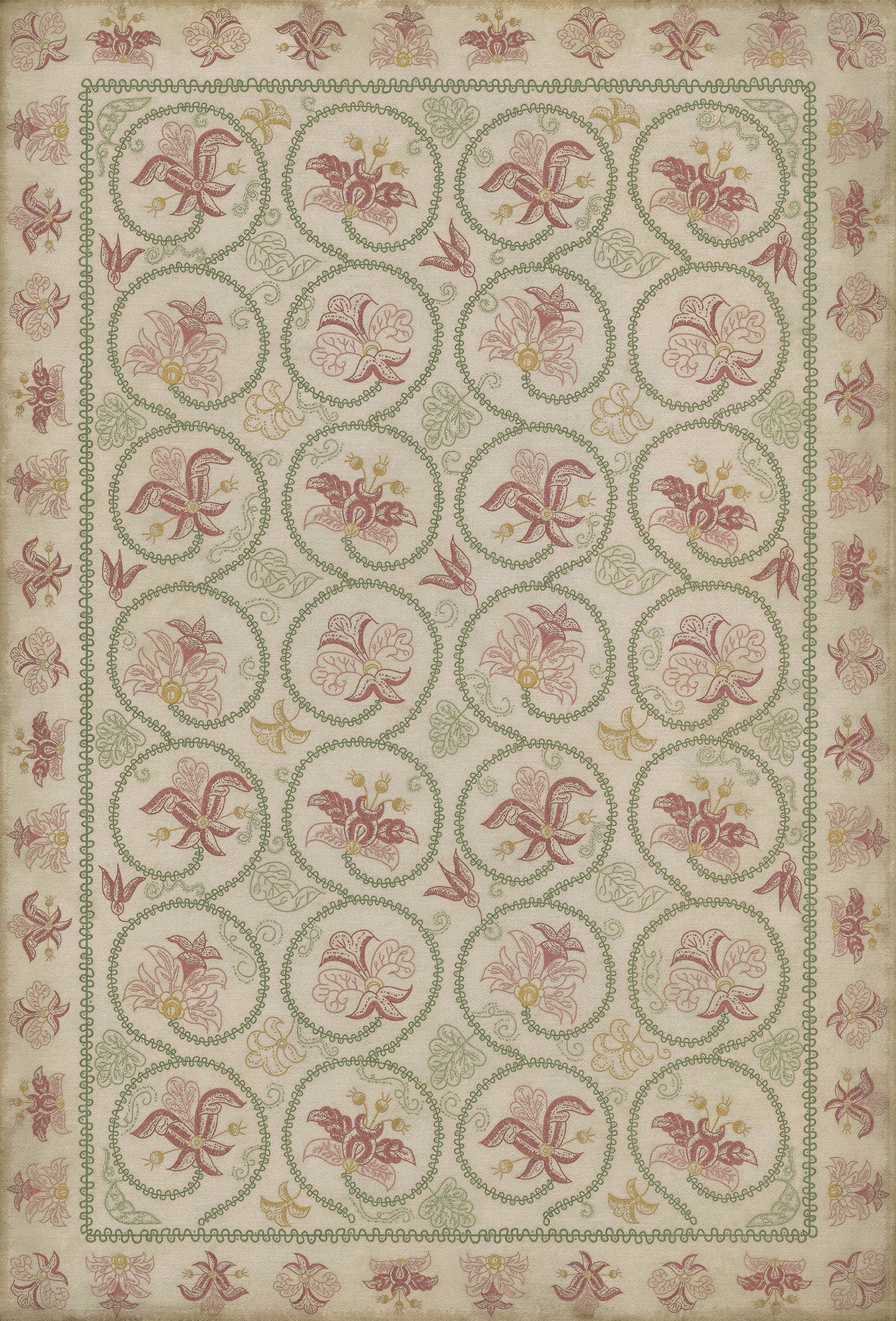 Williamsburg - Crewelwork - Rose Campion