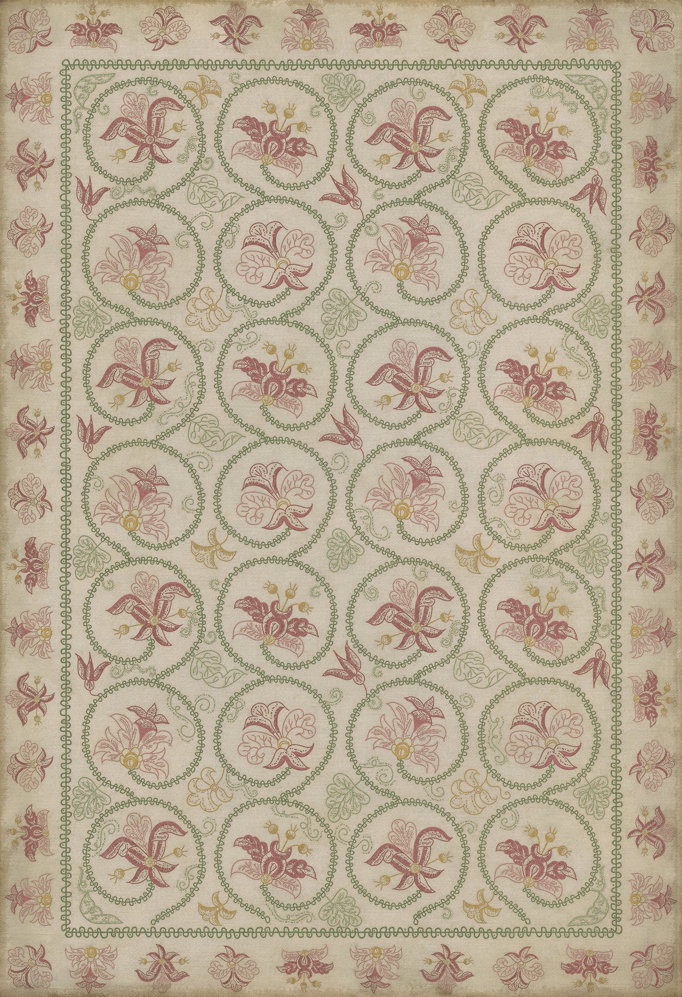 Williamsburg - Crewelwork - Rose Campion