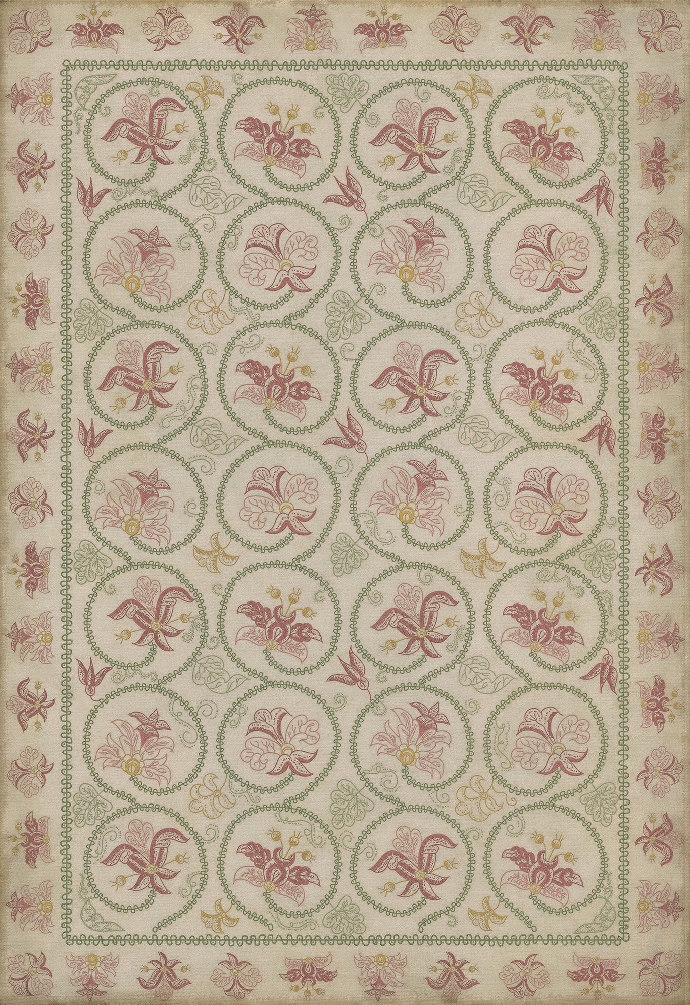 Williamsburg - Crewelwork - Rose Campion