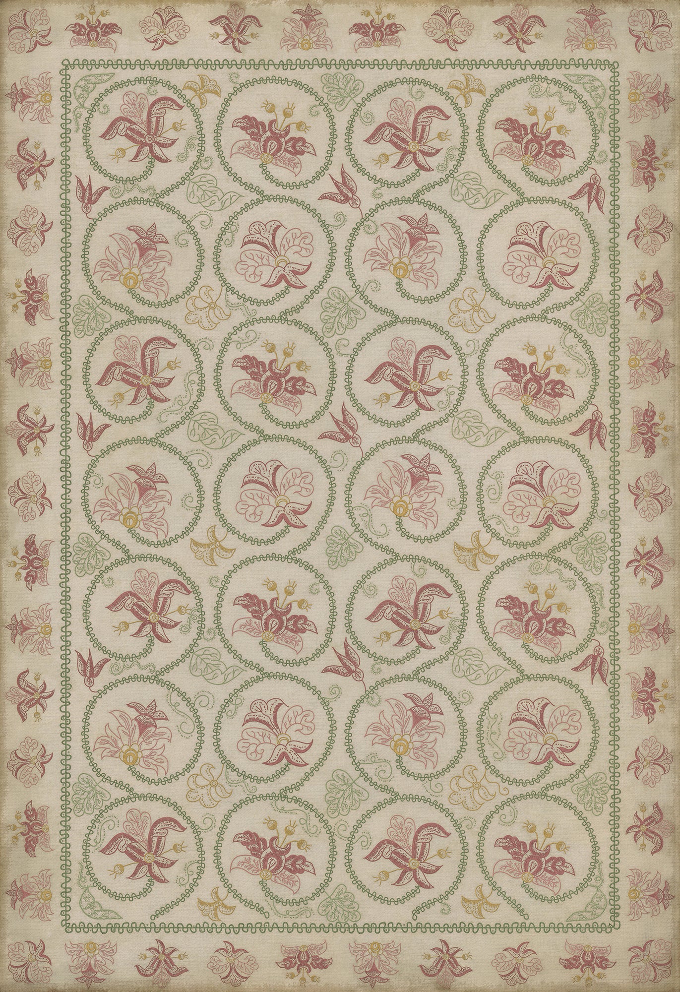 Williamsburg - Crewelwork - Rose Campion