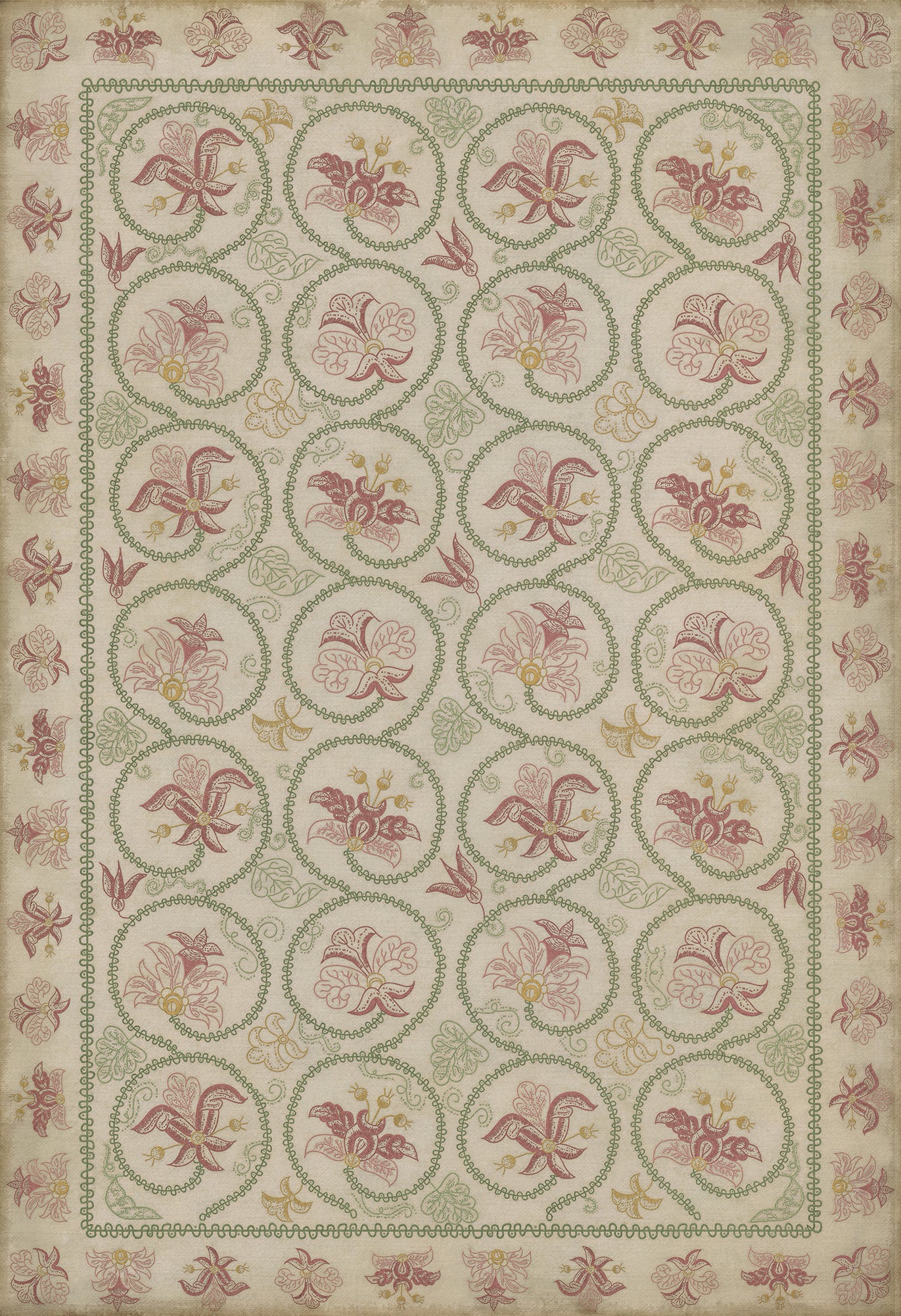 Williamsburg - Crewelwork - Rose Campion