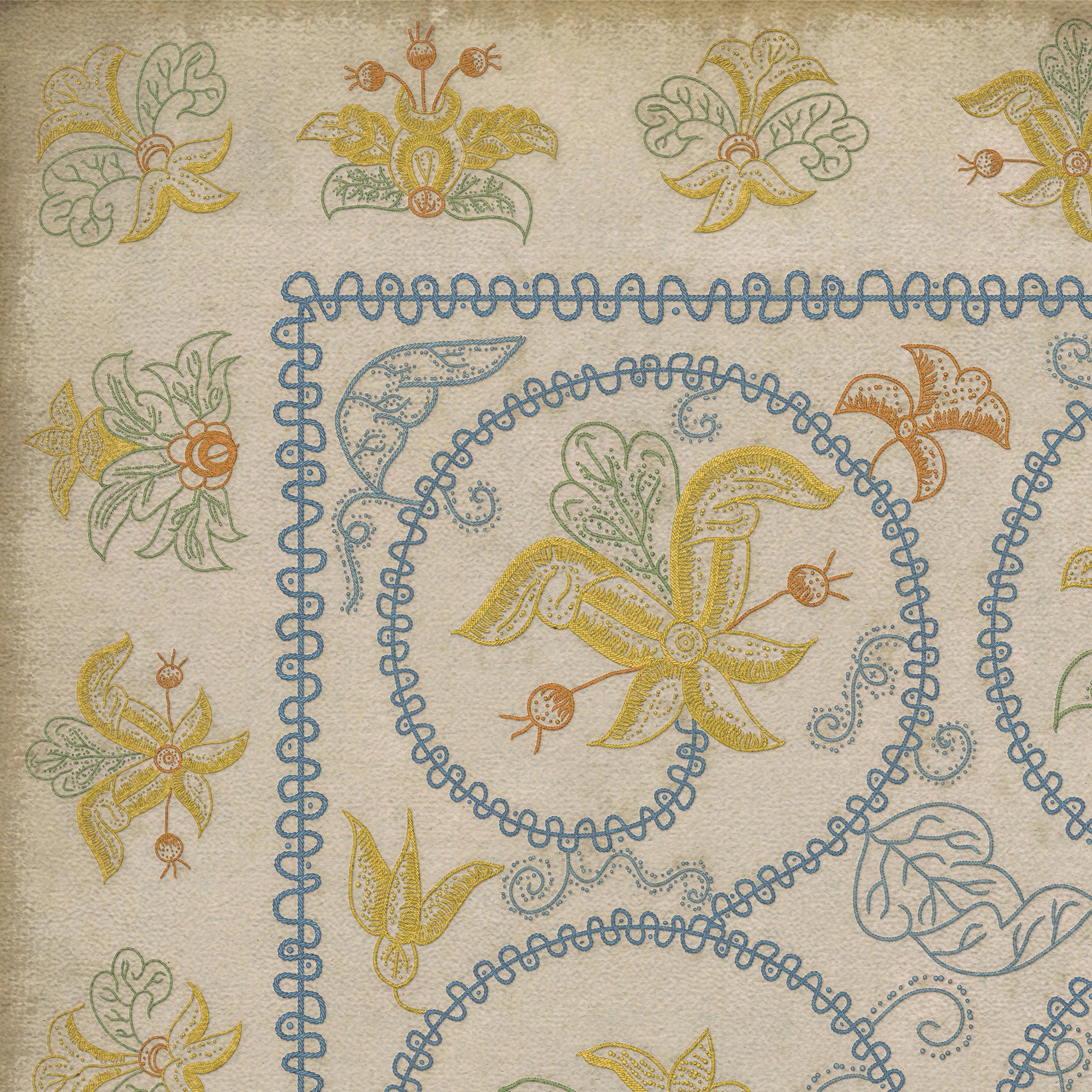 Williamsburg - Crewelwork - Sweetflag