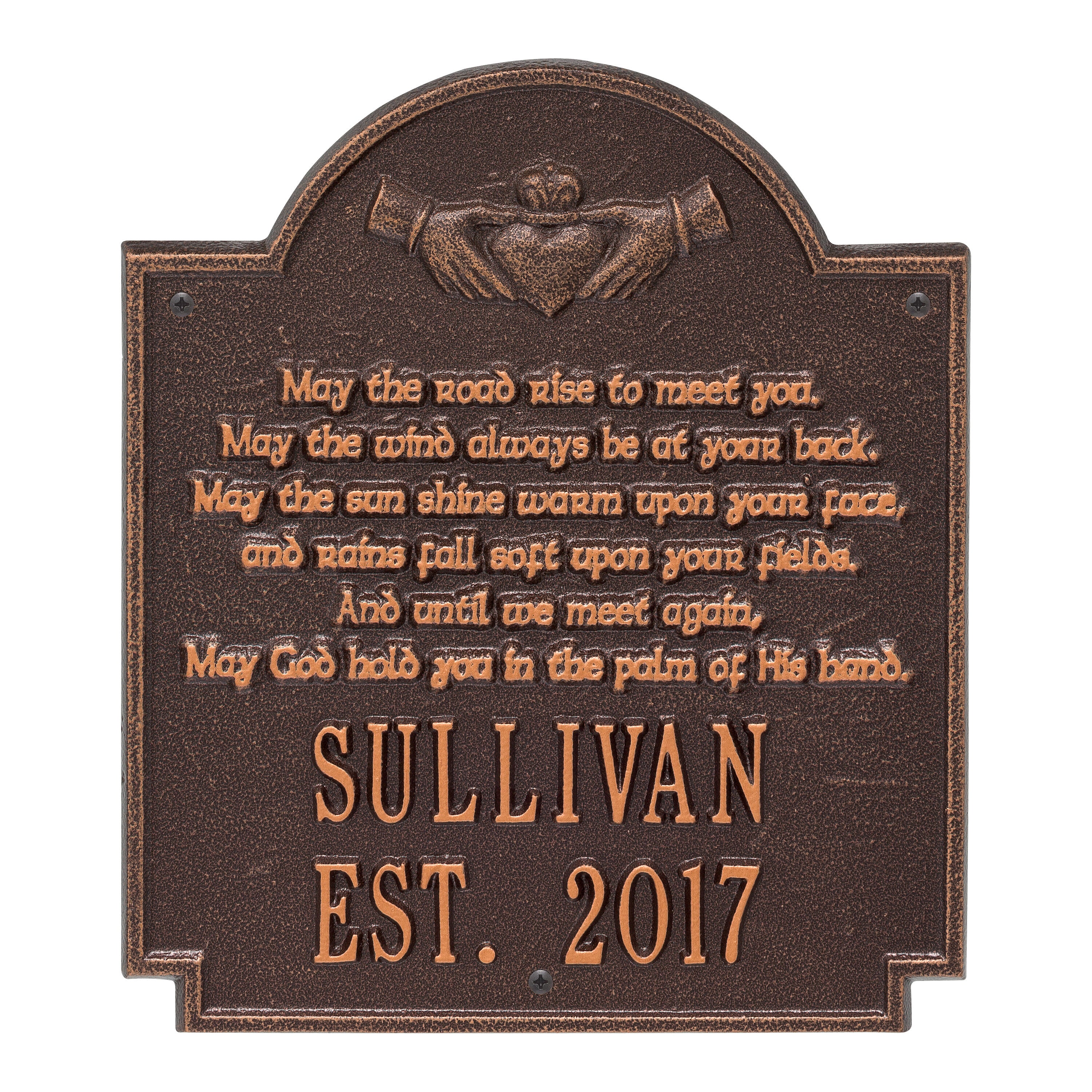 Claddagh Poem Wall Plaque
