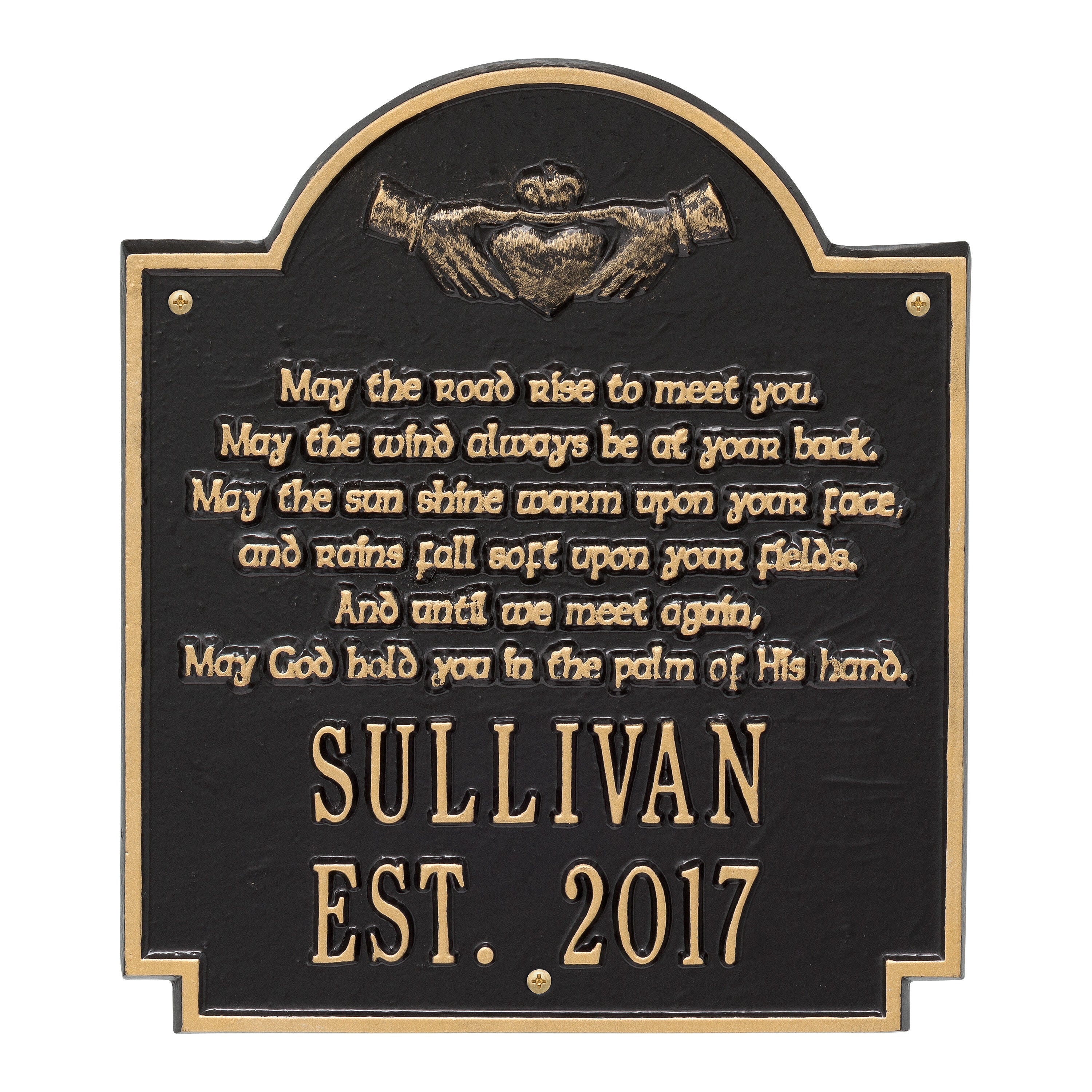 Claddagh Poem Wall Plaque