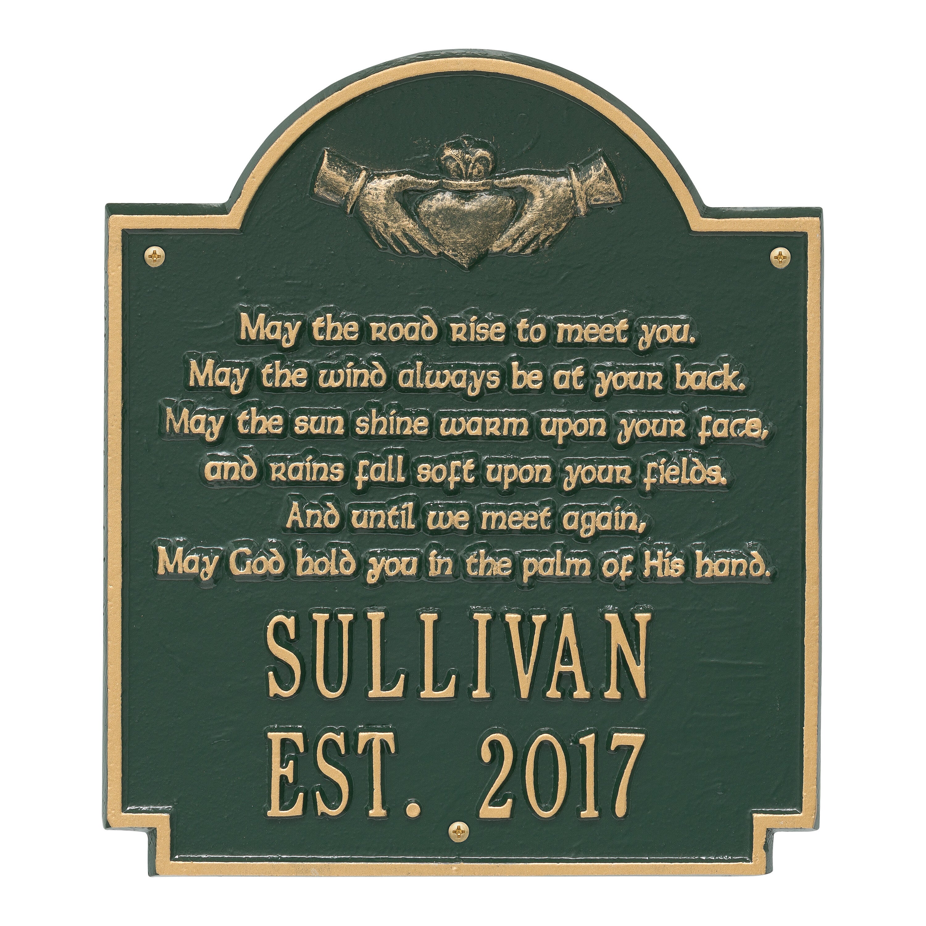 Claddagh Poem Wall Plaque