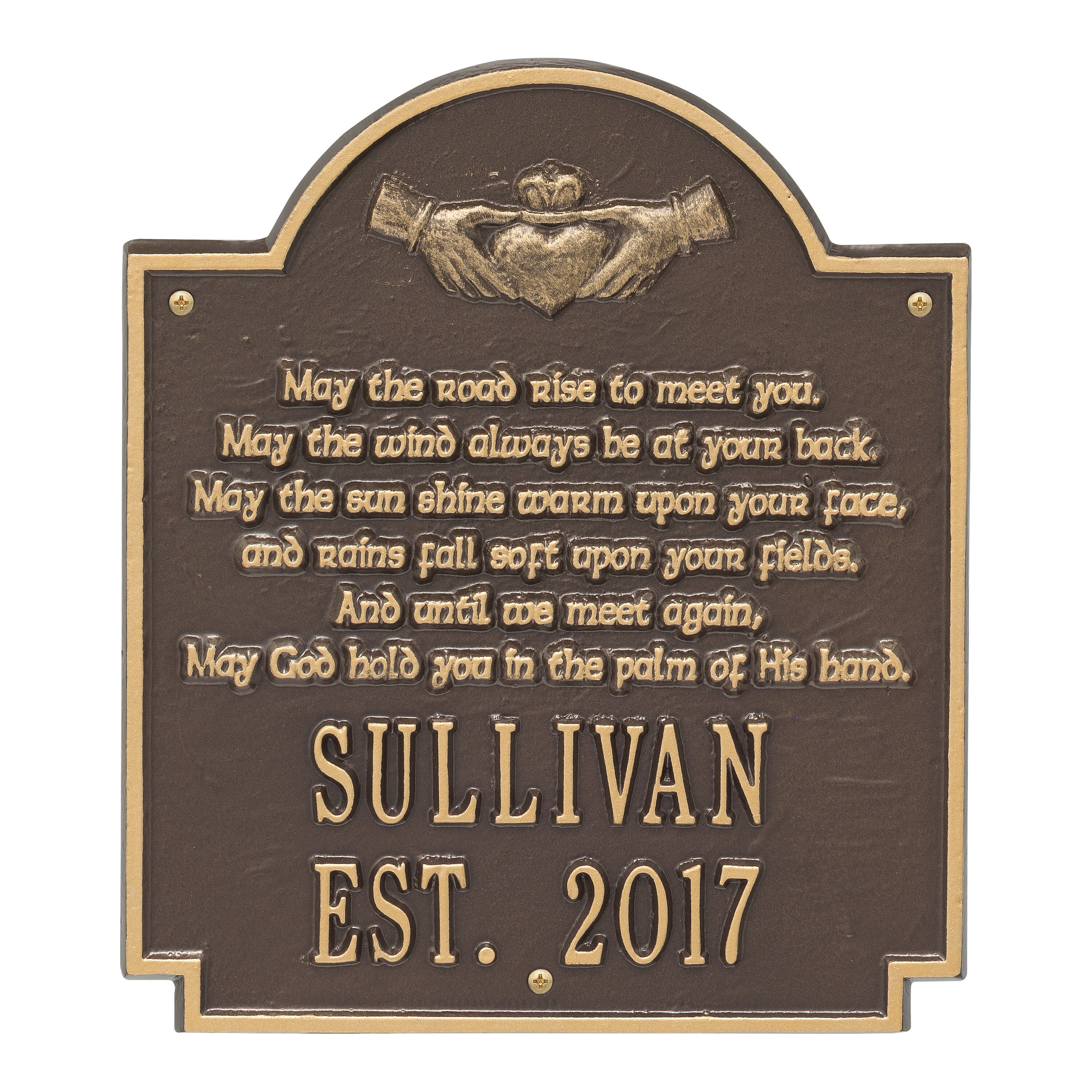 Claddagh Poem Wall Plaque