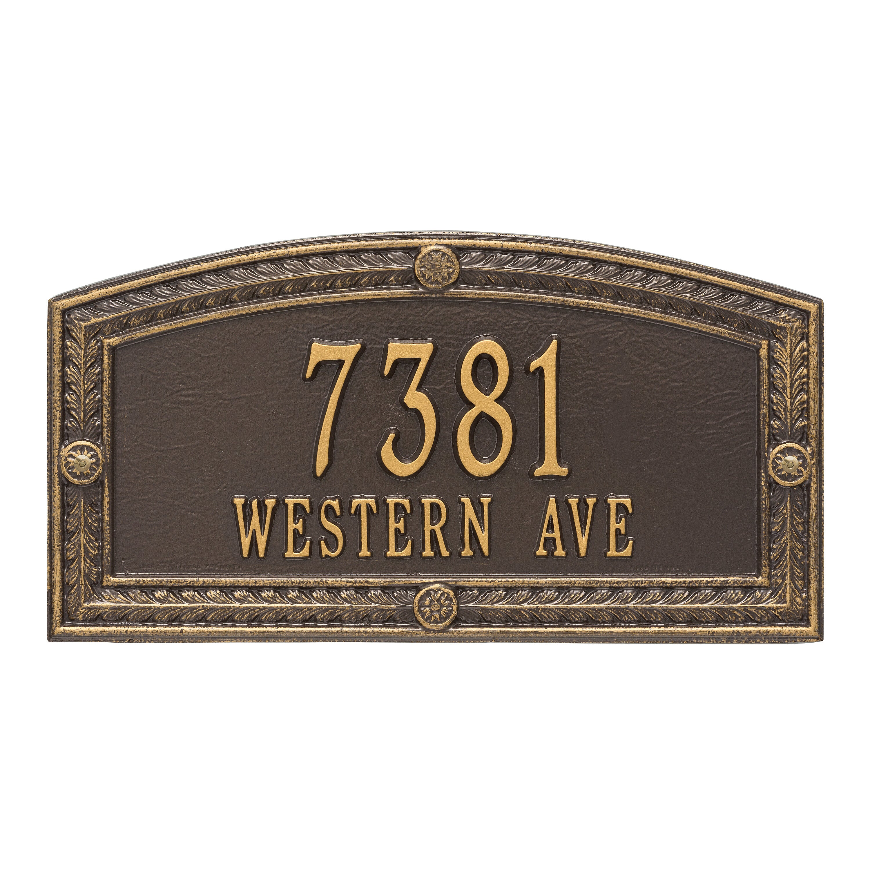 Hamilton Standard Wall Address Plaque