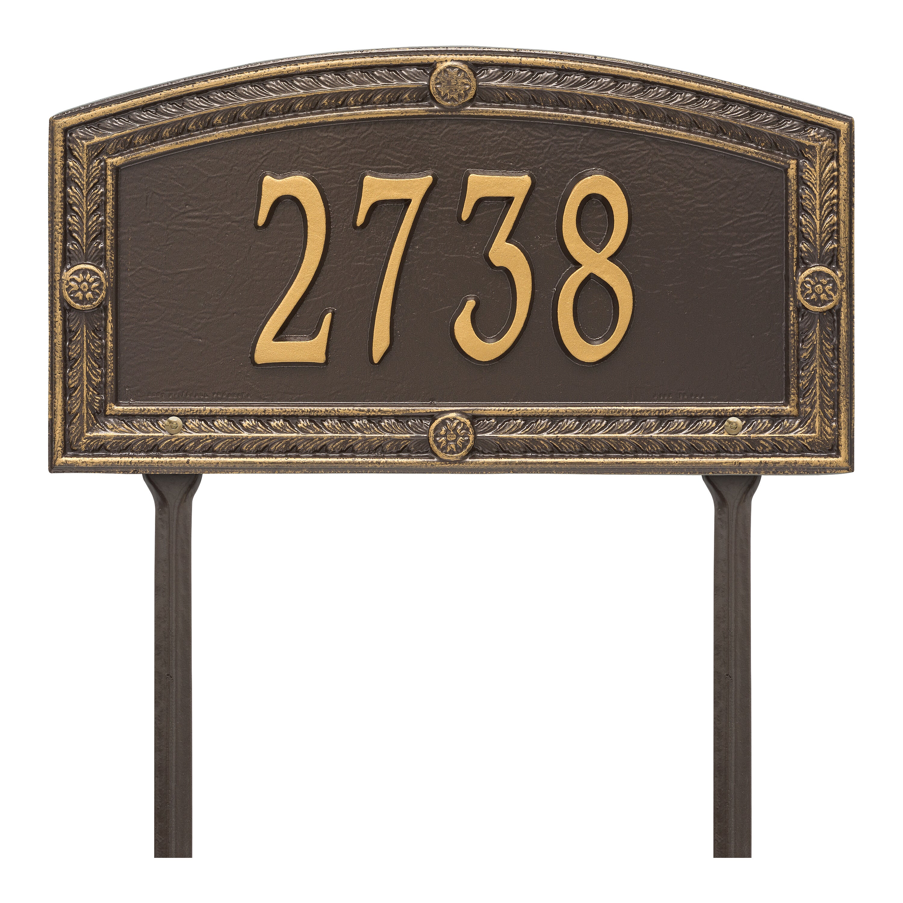 Hamilton Standard Lawn Address Plaque