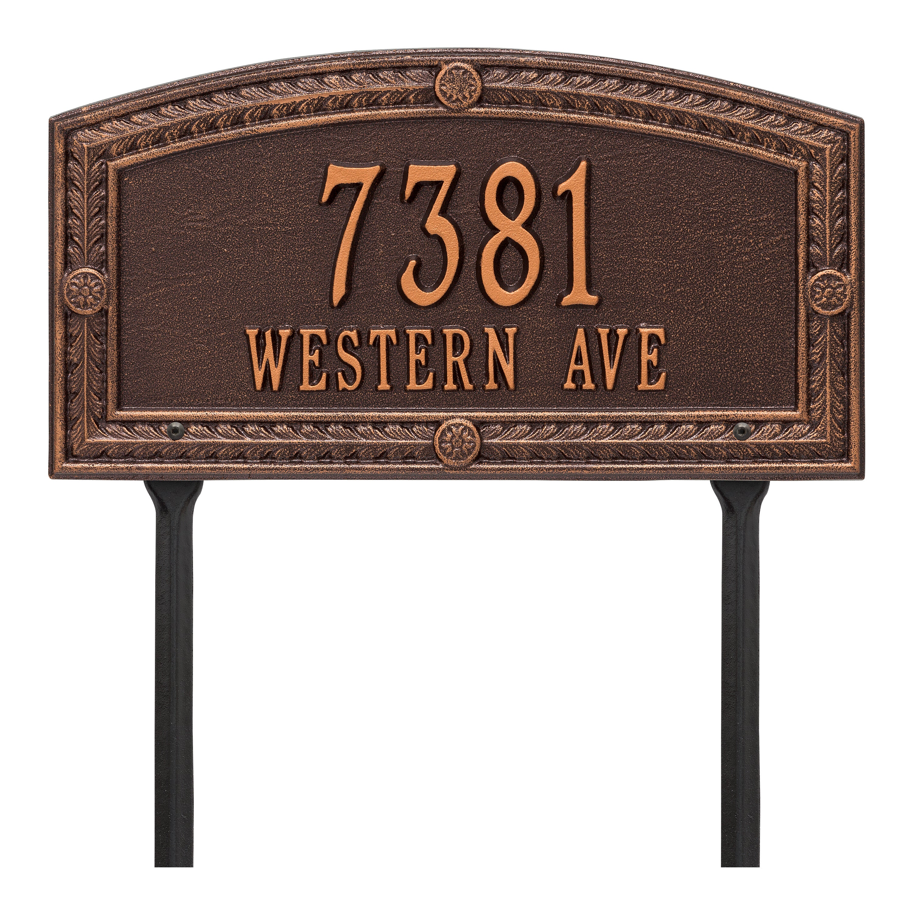Hamilton Standard Lawn Address Plaque