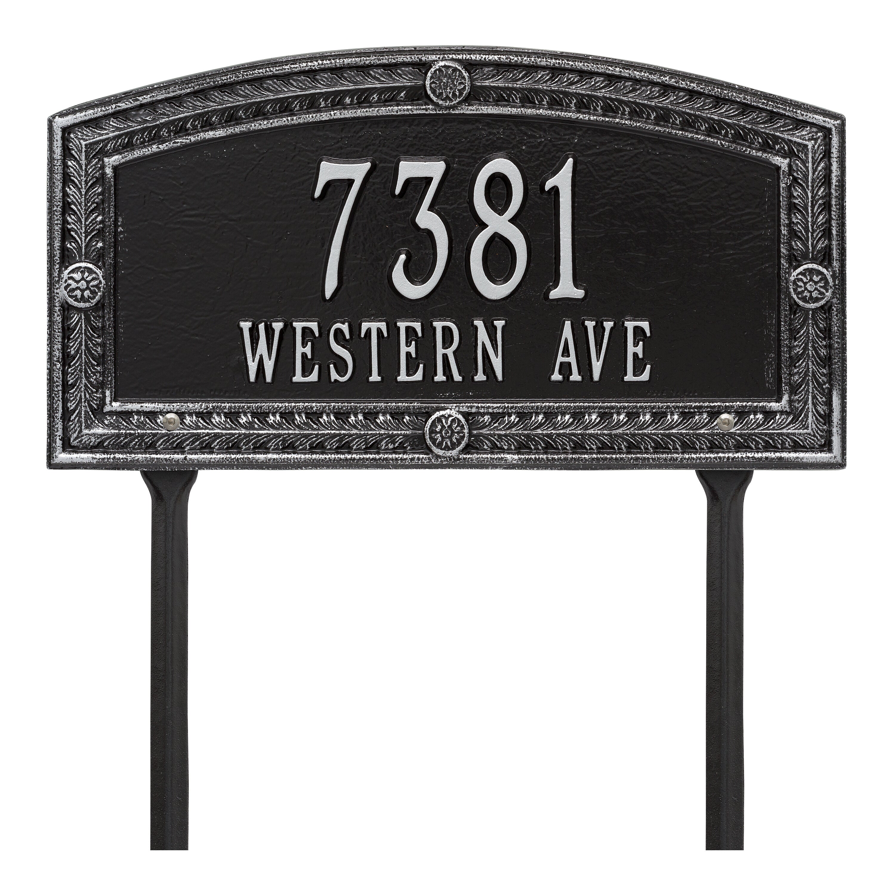 Hamilton Standard Lawn Address Plaque