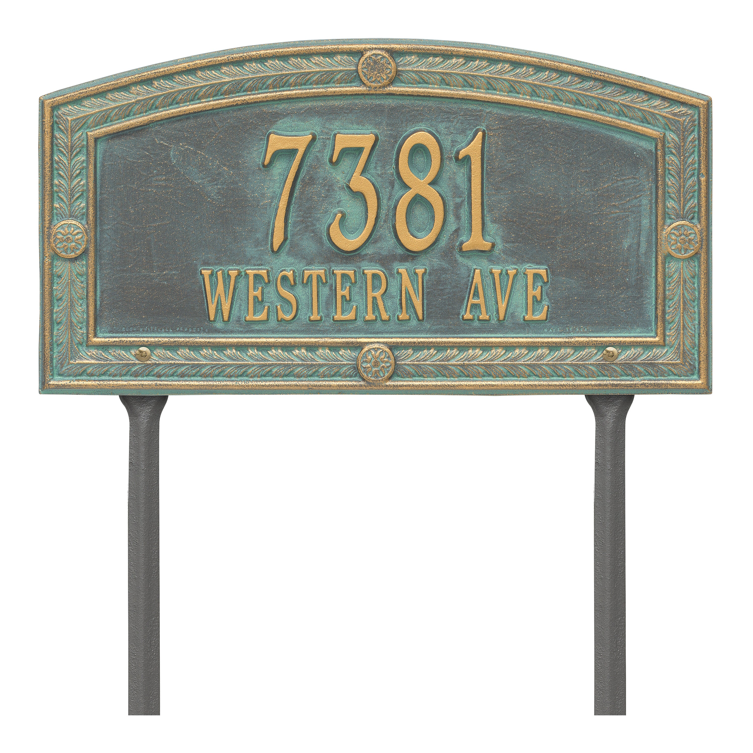 Hamilton Standard Lawn Address Plaque