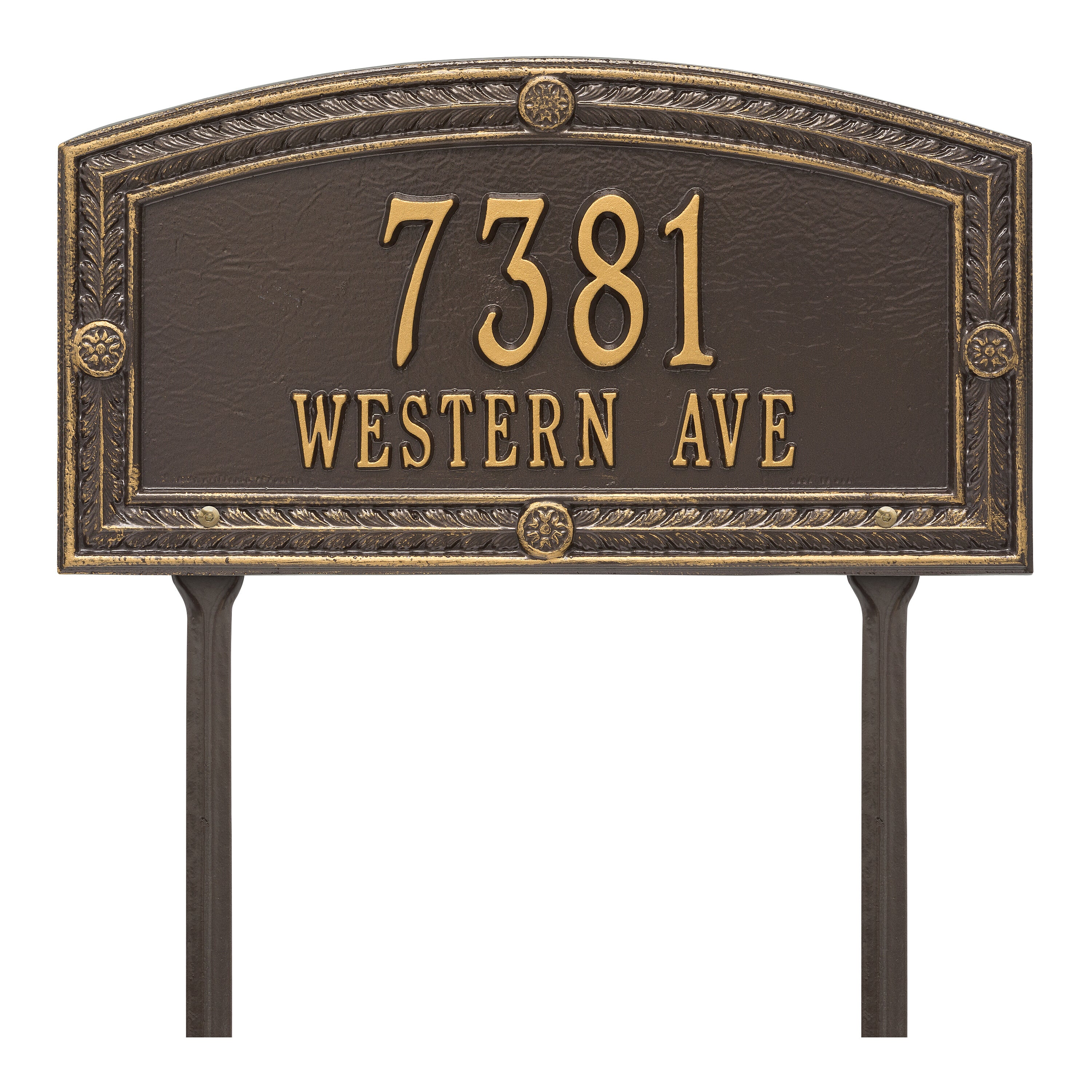Hamilton Standard Lawn Address Plaque