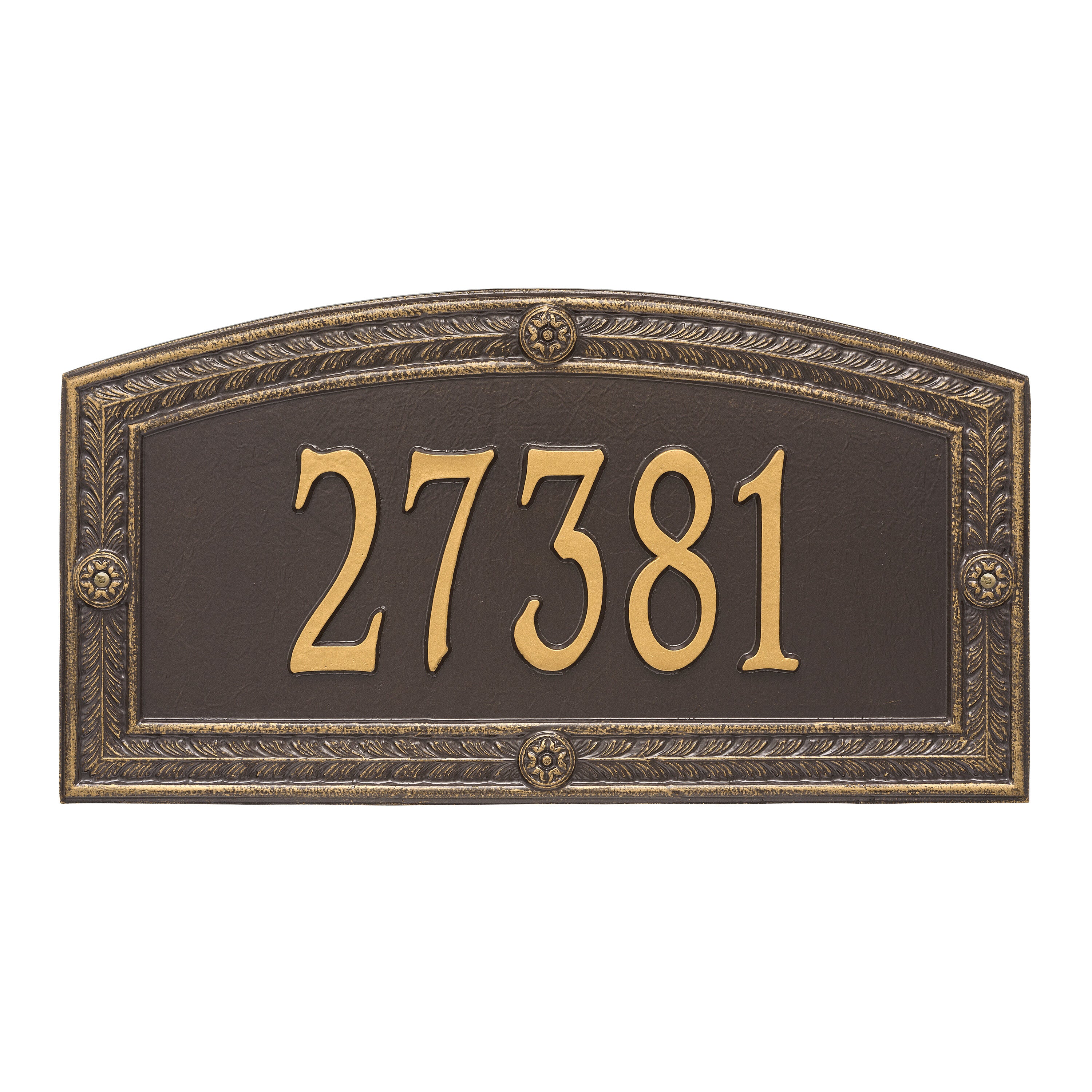 Hamilton Estate Wall Address Plaque